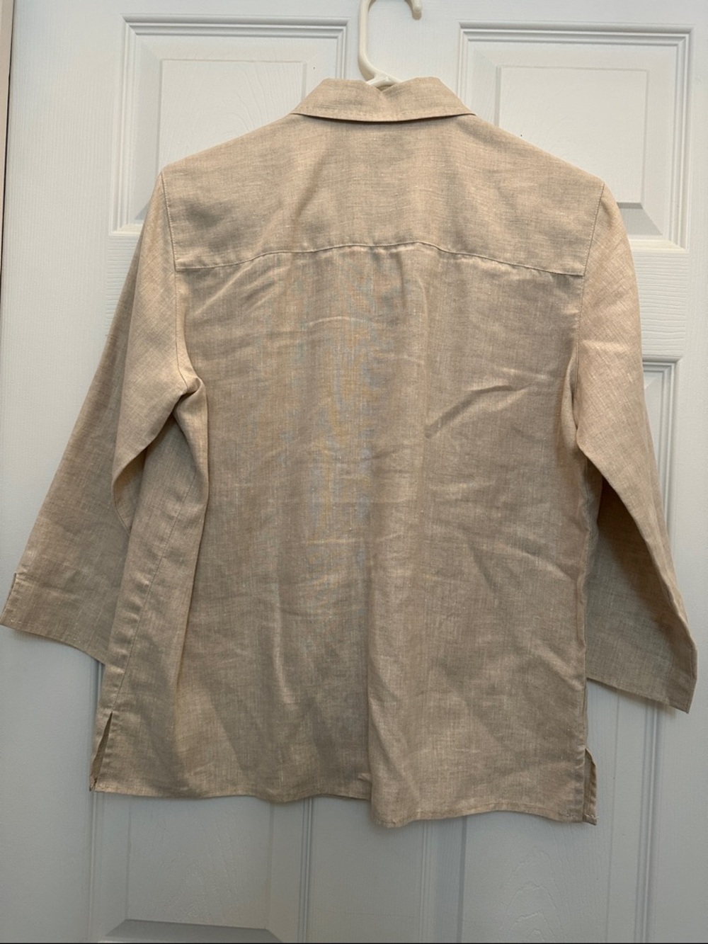 Lightweight Beige Button up - Picture 5 of 5